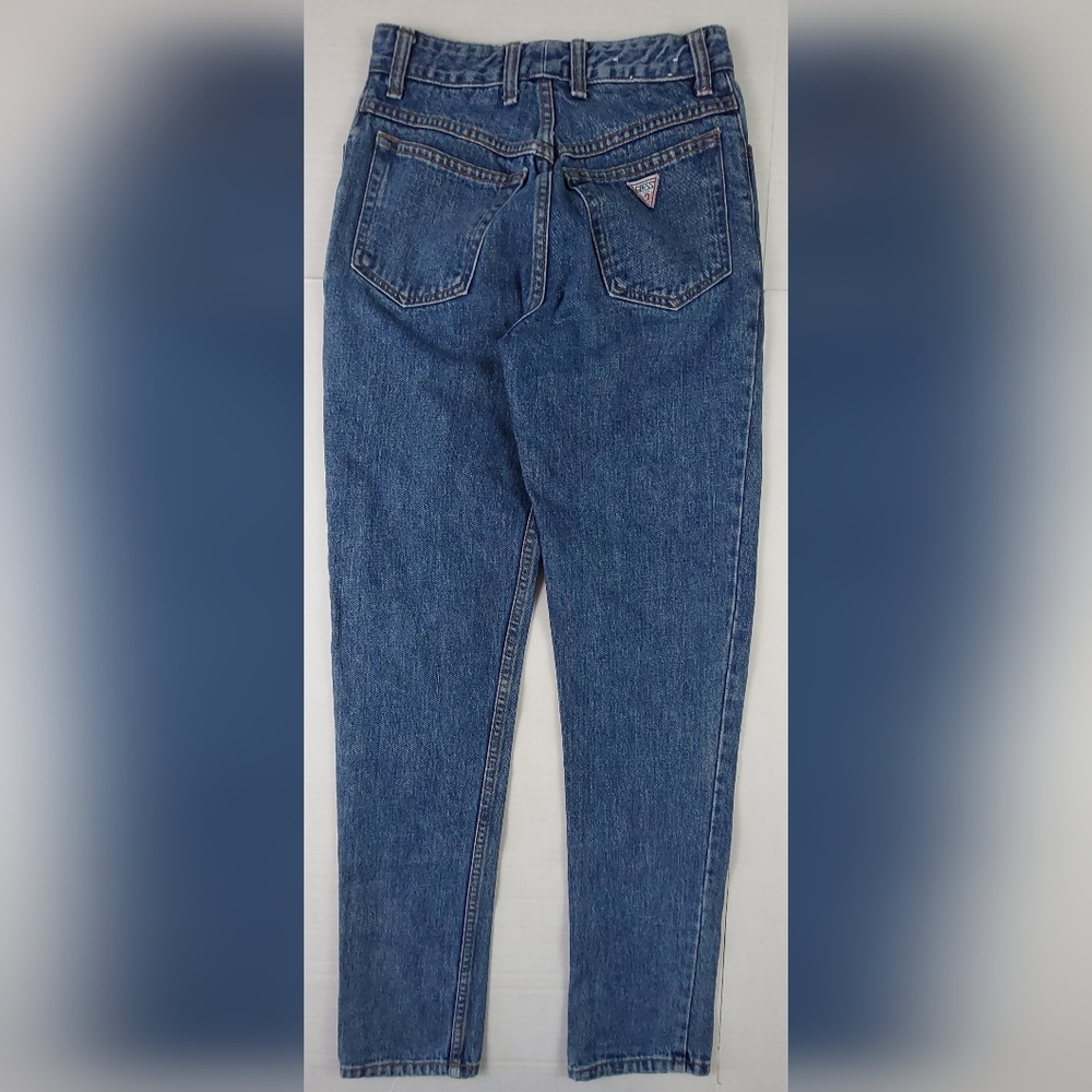 VTG 80s Guess Jeans Womens 28 (26x31) Blue Denim Georges Marciano Style 13050
